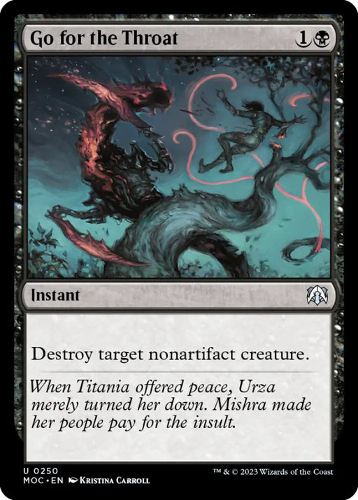 Go for the Throat [March of the Machine Commander] - MTG Single