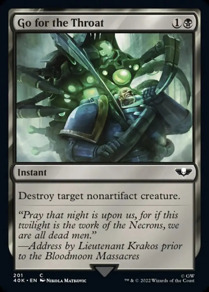 Go for the Throat [Warhammer 40,000] - MTG Single