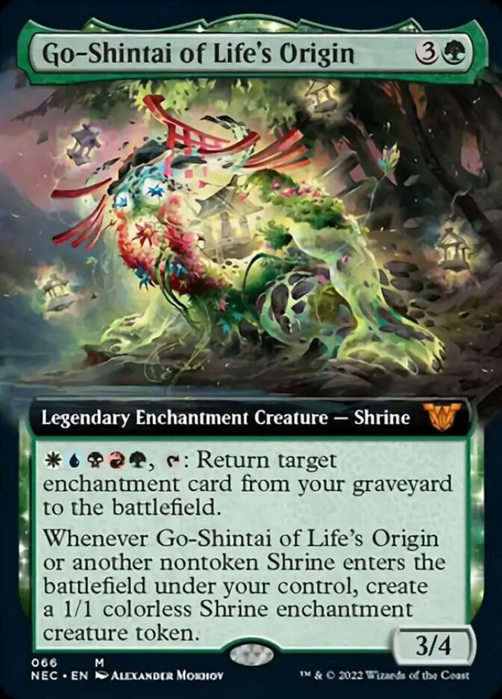 Go-Shintai of Life’s Origin (Extended Art) [Kamigawa: Neon Dynasty Commander] - MTG Single