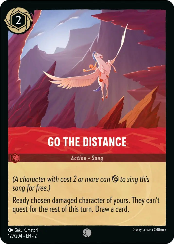 Go the Distance (129/204) [Rise of the Floodborn] - Lorcana Single