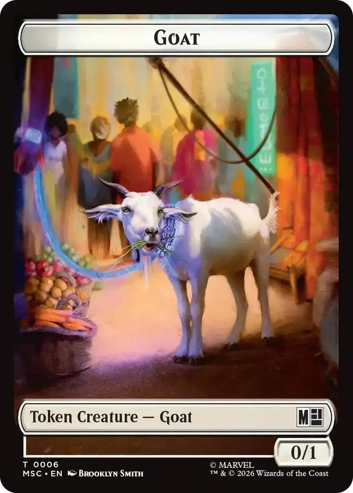 Goat // Construct Double-Sided Token (6 // 14) [Marvel Super Heroes Commander]