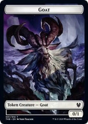 Goat // Human Soldier Double-Sided Token [Theros Beyond Death Tokens] - MTG Single