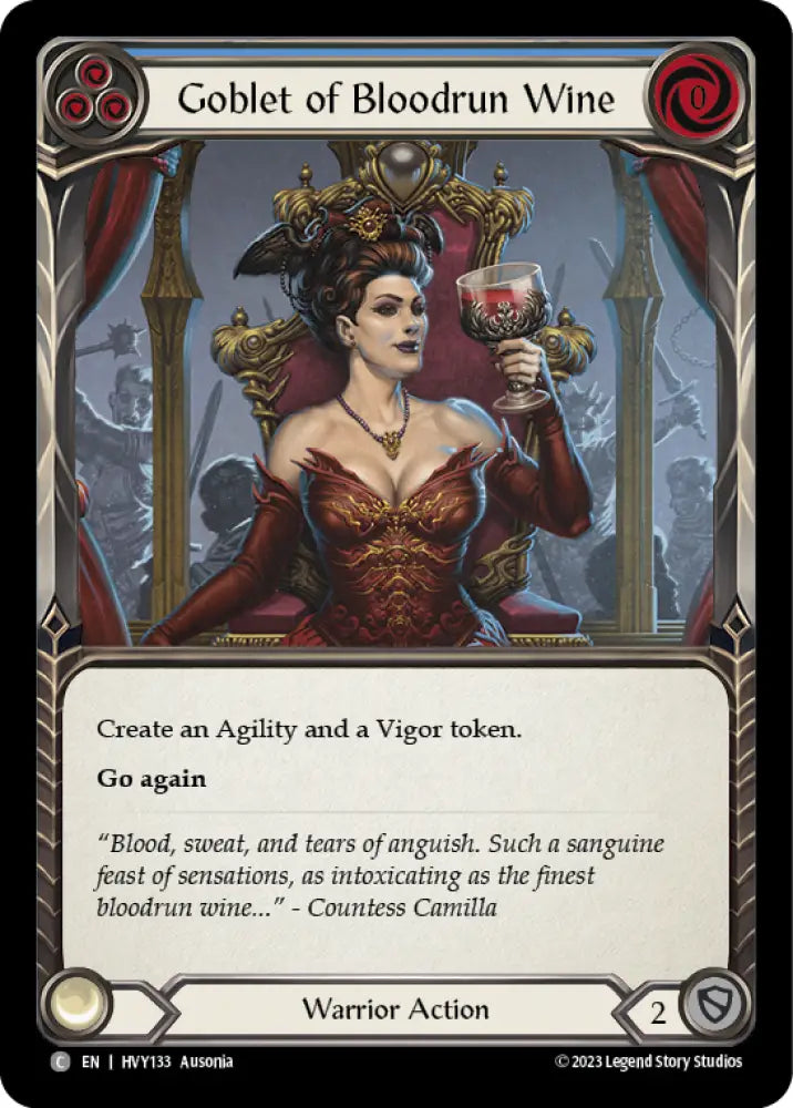 Goblet of Bloodrun Wine [Heavy Hitters] - Flesh And Blood Single