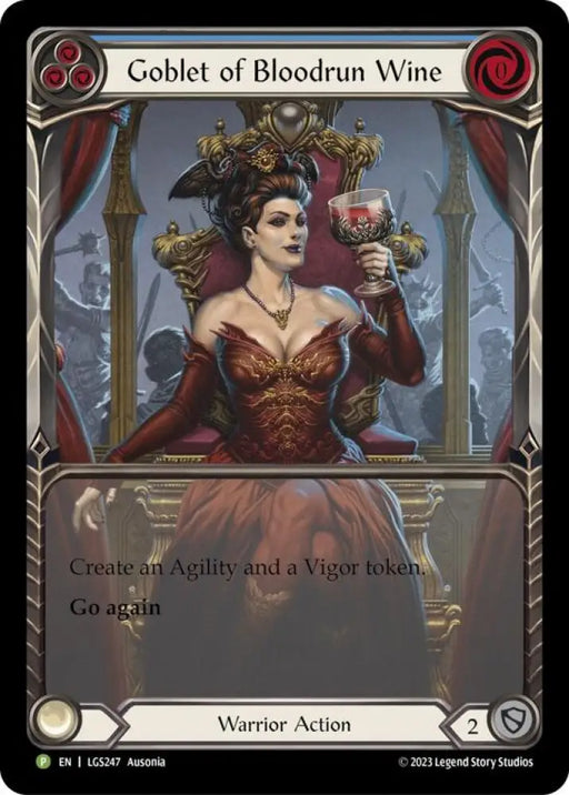 Goblet of Bloodrun Wine [LGS247] (Promo) Rainbow Foil - Flesh And Blood Single