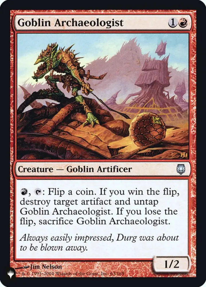 Goblin Archaeologist [Secret Lair: Heads I Win Tails You Lose] - MTG Single