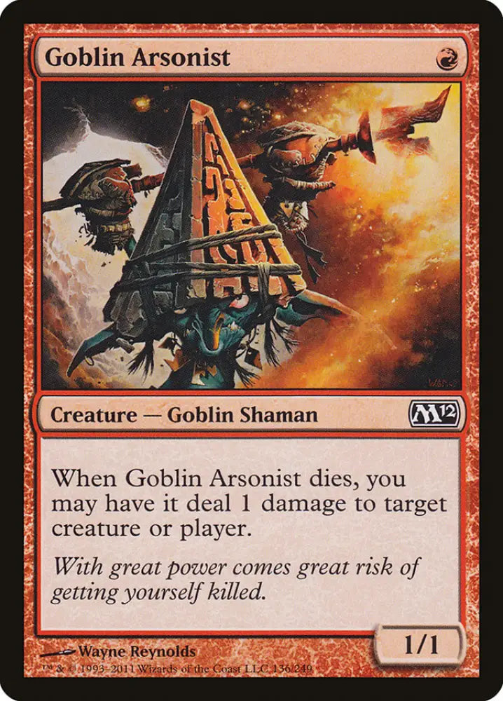 Goblin Arsonist [Magic 2012] - MTG Single