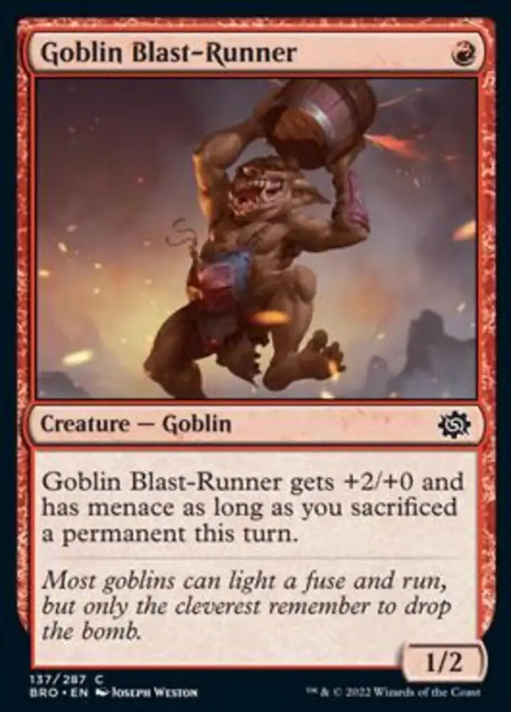 Goblin Blast-Runner [The Brothers’ War] - MTG Single