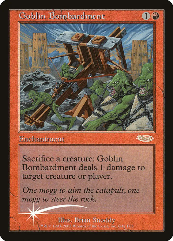 Goblin Bombardment [Friday Night Magic 2003] - MTG Single