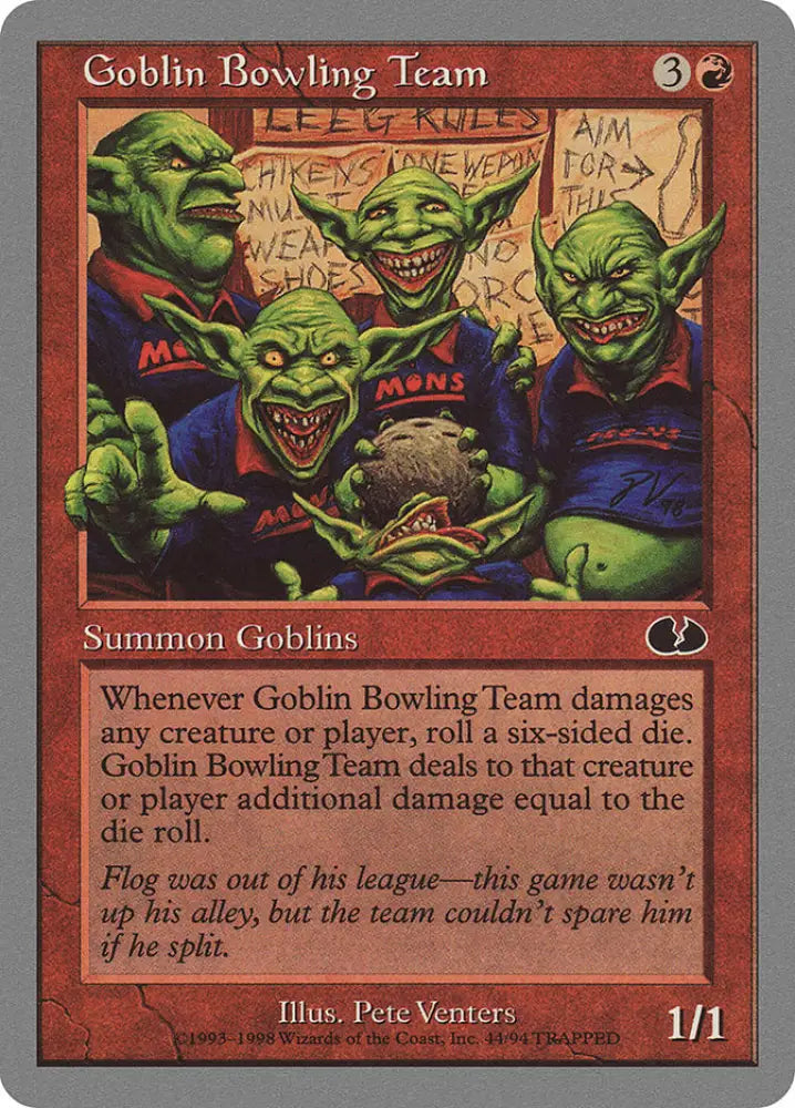 Goblin Bowling Team [Unglued] - MTG Single