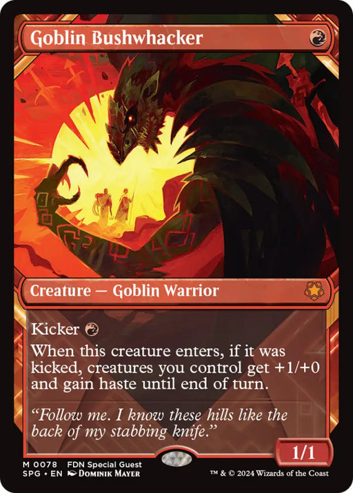 Goblin Bushwhacker (Showcase) [Foundations Special Guests] - MTG Single