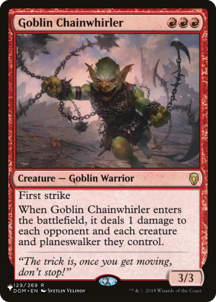 Goblin Chainwhirler [The List] - MTG Single