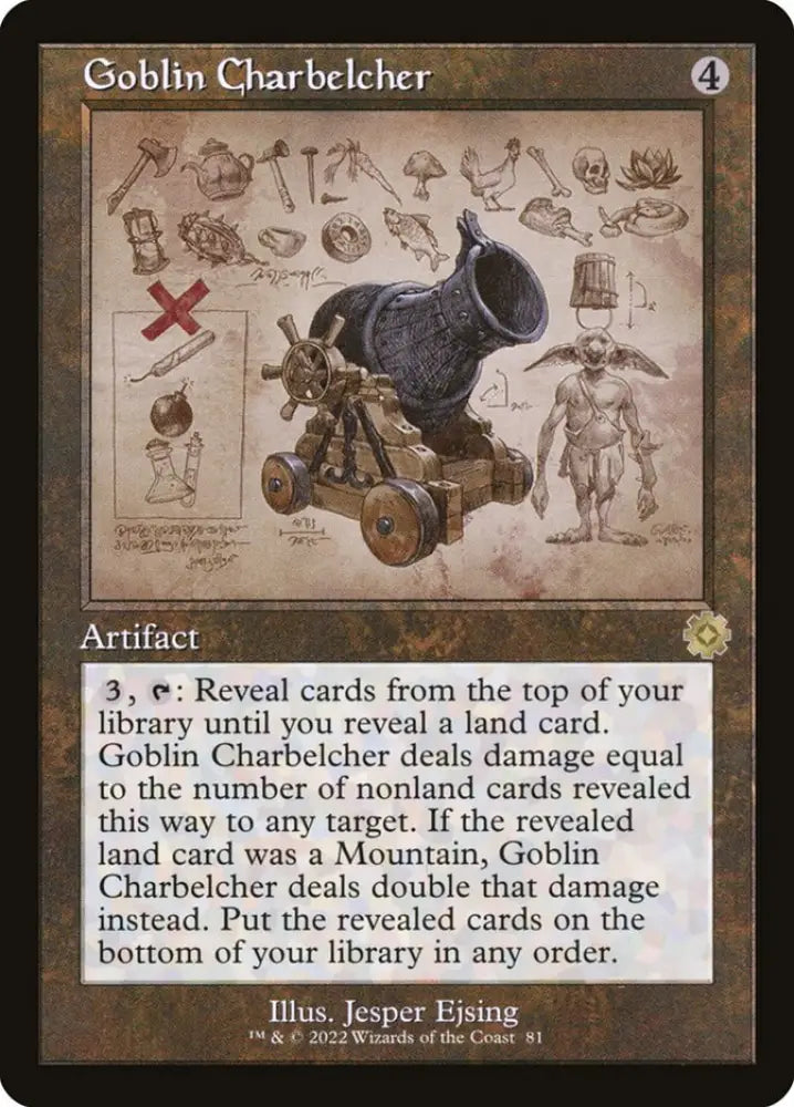 Goblin Charbelcher (Retro Schematic) [The Brothers’ War Retro Artifacts] - MTG Single