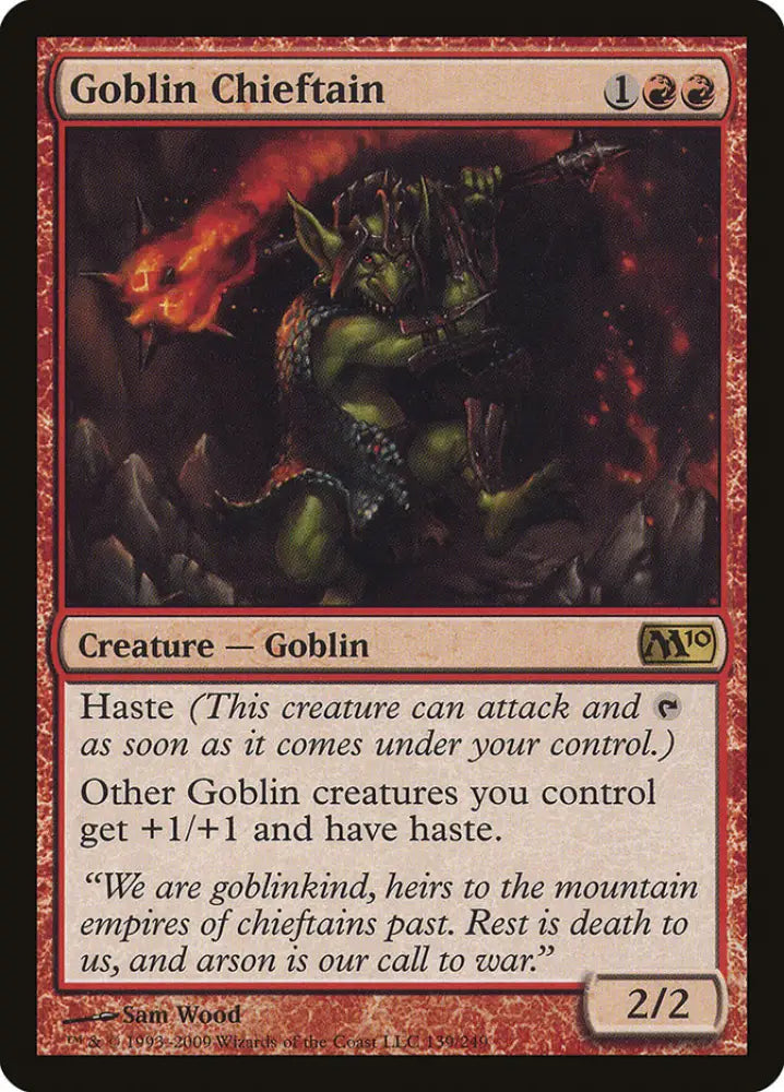 Goblin Chieftain [Magic 2010] - MTG Single
