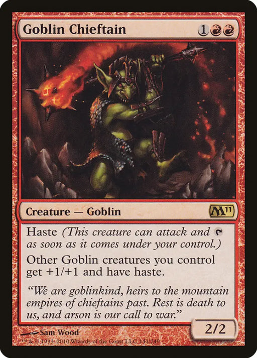 Goblin Chieftain [Magic 2011] - MTG Single