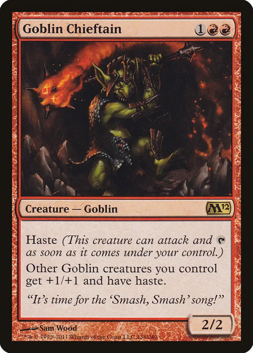 Goblin Chieftain [Magic 2012] - MTG Single