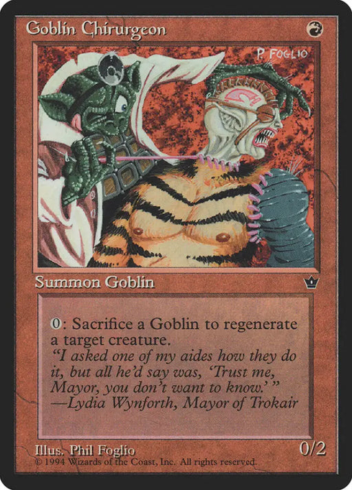 Goblin Chirurgeon (Phil Foglio) [Fallen Empires] - MTG Single