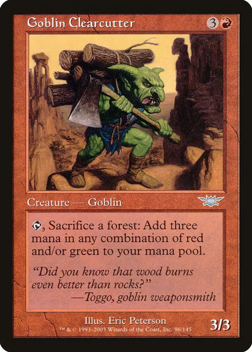 Goblin Clearcutter [Legions] - MTG Single