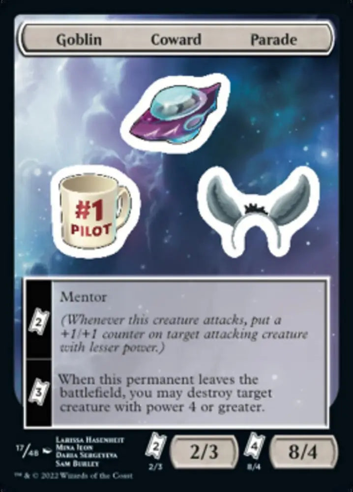 Goblin Coward Parade [Unfinity Stickers] - MTG Single