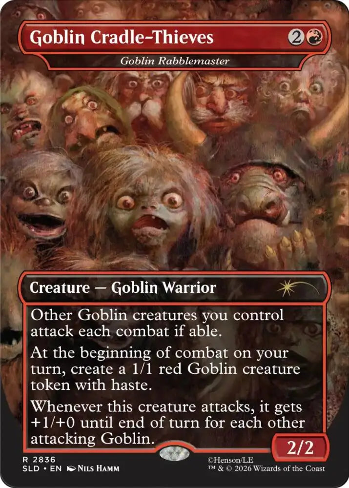 Goblin Cradle-Thieves - Goblin Rabblemaster (2836) [Secret Lair Drop]