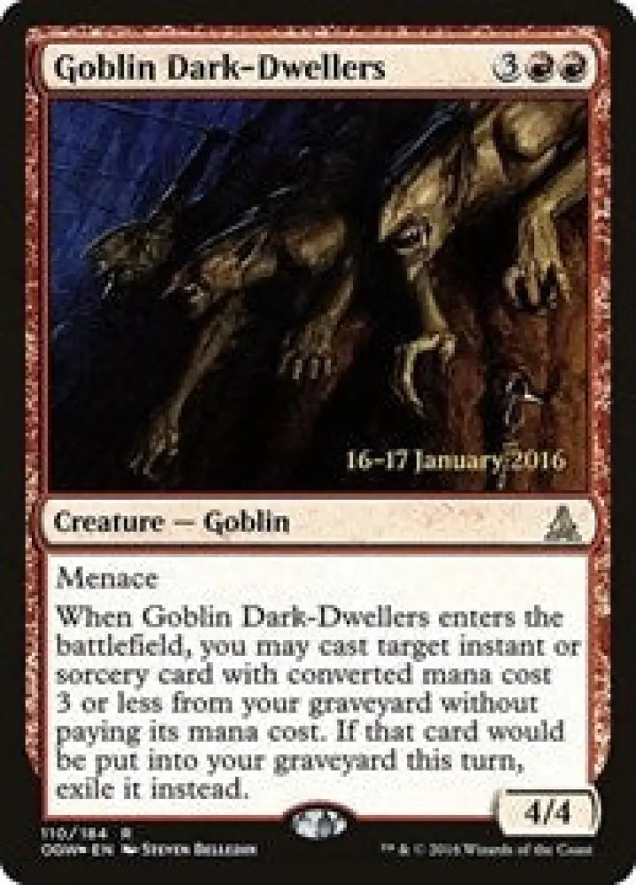 Goblin Dark-Dwellers (110) [Prerelease Cards]