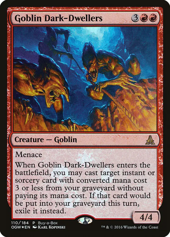 Goblin Dark-Dwellers (Buy-A-Box) [Oath of the Gatewatch Promos] - MTG Single