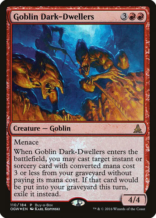 Goblin Dark-Dwellers (Buy-A-Box) [Oath of the Gatewatch Promos] - MTG Single