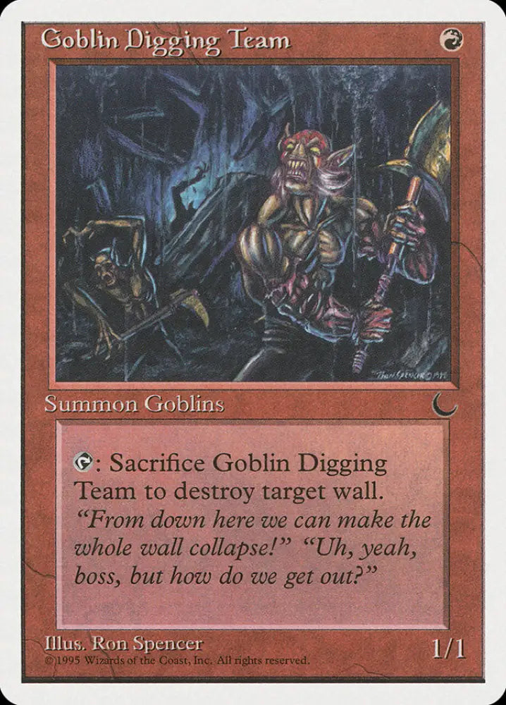 Goblin Digging Team [Chronicles] - MTG Single