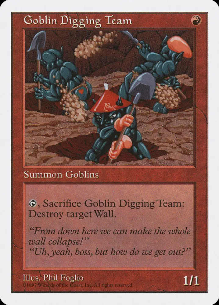 Goblin Digging Team [Fifth Edition] - MTG Single