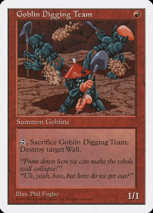 Goblin Digging Team [Fifth Edition] - MTG Single