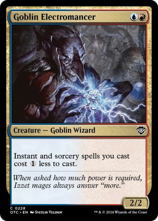 Goblin Electromancer [Outlaws of Thunder Junction Commander] - MTG Single