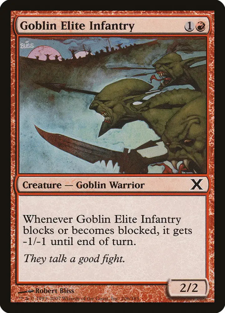 Goblin Elite Infantry [Tenth Edition] - MTG Single