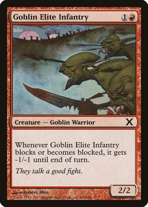 Goblin Elite Infantry [Tenth Edition] - MTG Single
