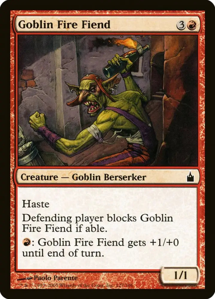 Goblin Fire Fiend [Ravnica: City of Guilds] - MTG Single