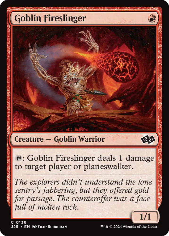 Goblin Fireslinger [Foundations Jumpstart] - MTG Single
