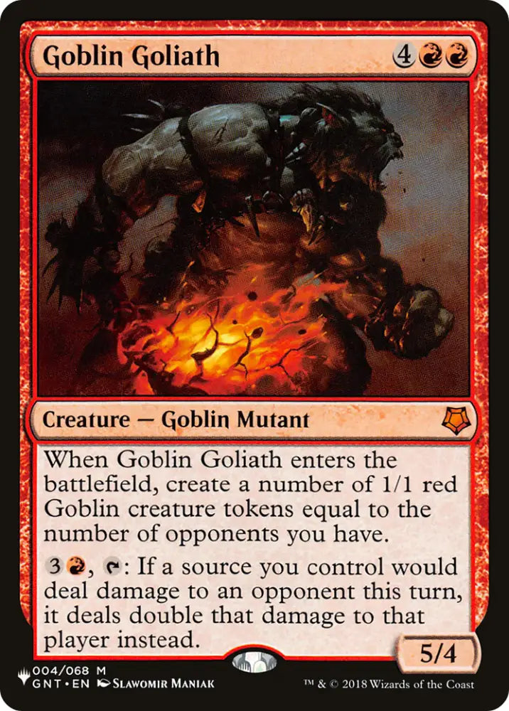 Goblin Goliath [The List] - MTG Single