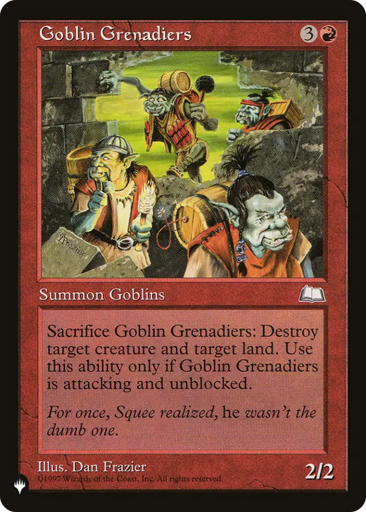 Goblin Grenadiers [The List] - MTG Single