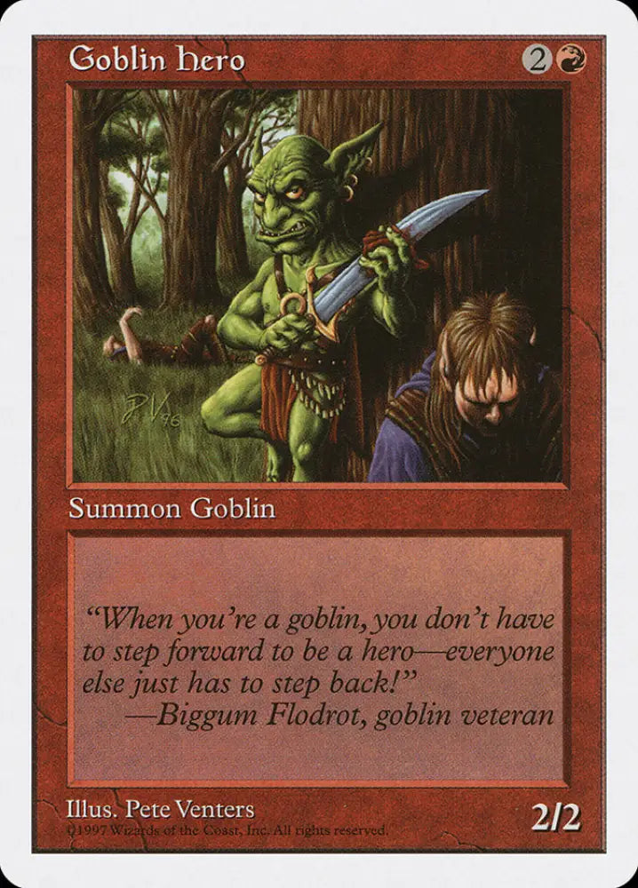 Goblin Hero [Fifth Edition] - MTG Single