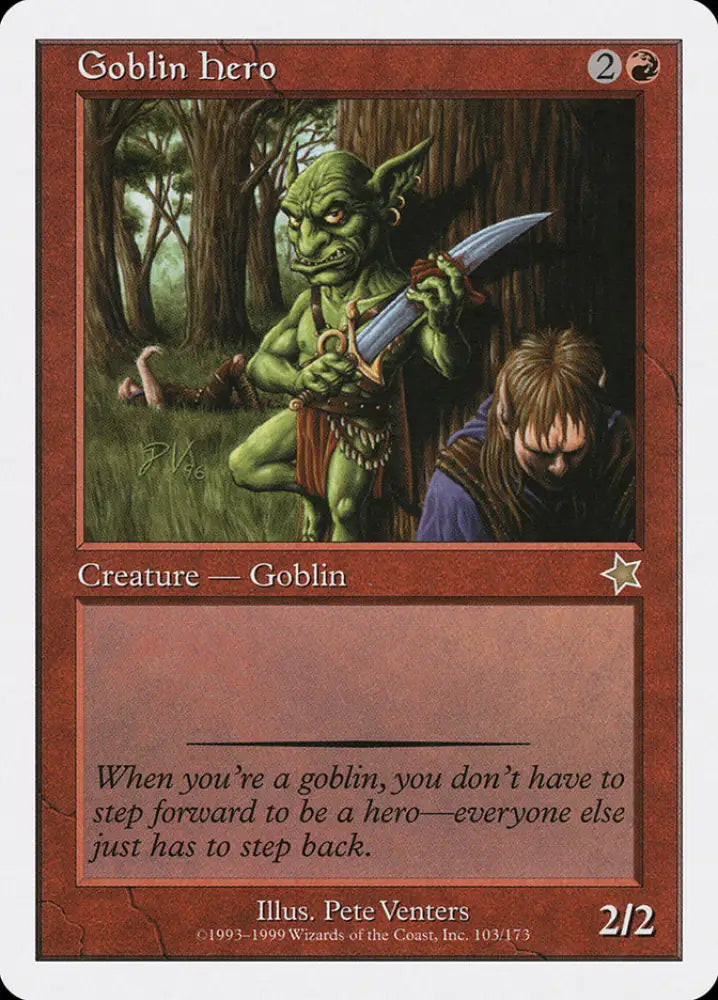 Goblin Hero [Starter 1999] - MTG Single