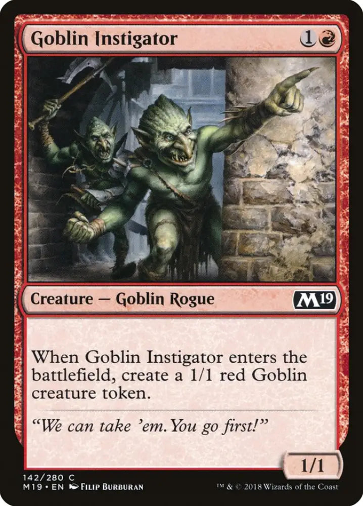 Goblin Instigator [Core Set 2019] - MTG Single