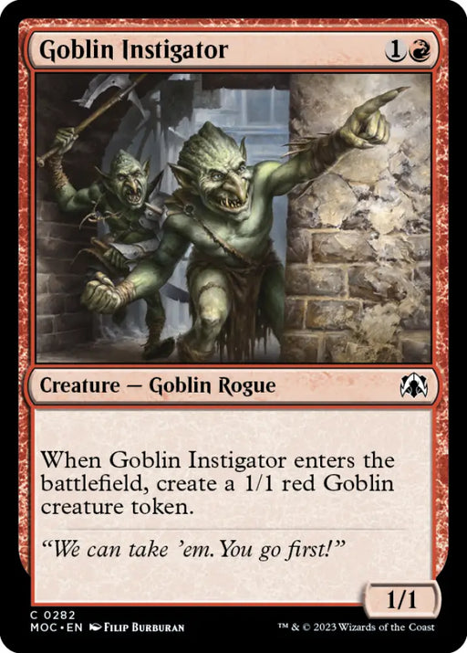 Goblin Instigator [March of the Machine Commander] - MTG Single