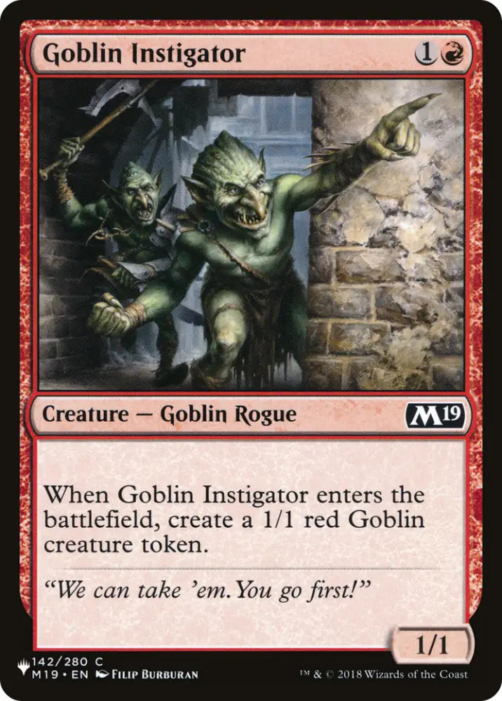Goblin Instigator [The List] - MTG Single