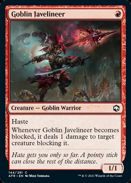Goblin Javelineer [Dungeons & Dragons: Adventures in the Forgotten Realms] - MTG Single