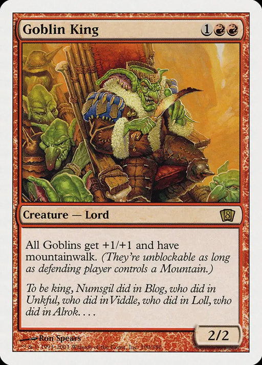 Goblin King (190) [Eighth Edition] - MTG Single