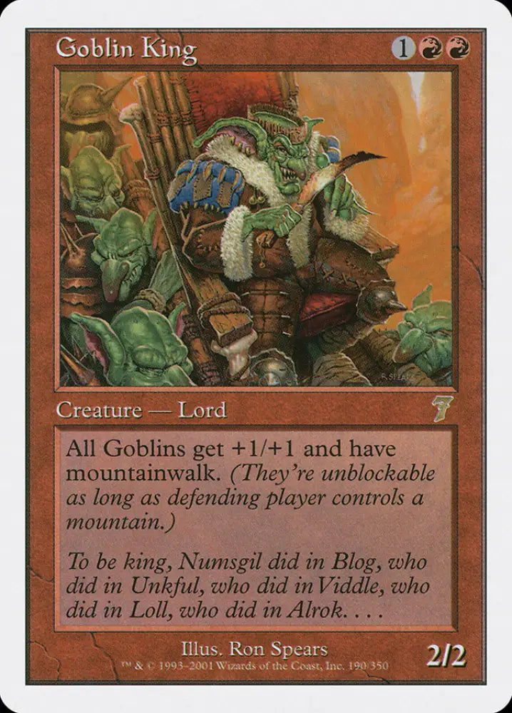 Goblin King [Seventh Edition] - MTG Single