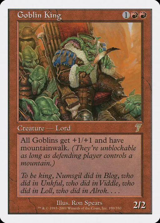 Goblin King [Seventh Edition] - MTG Single