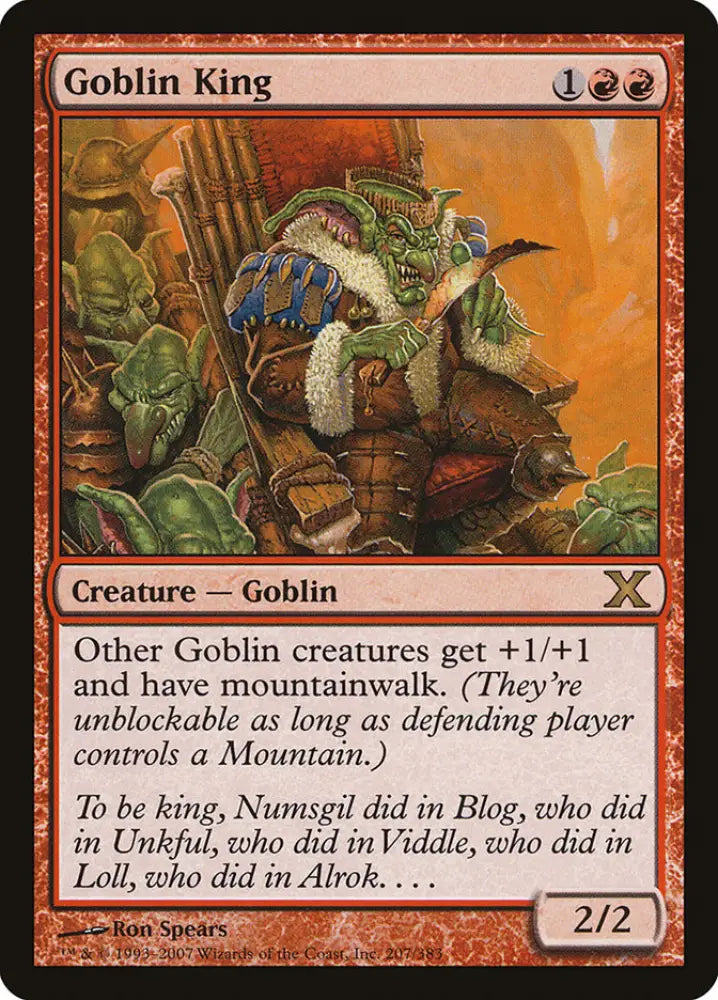 Goblin King [Tenth Edition] - MTG Single