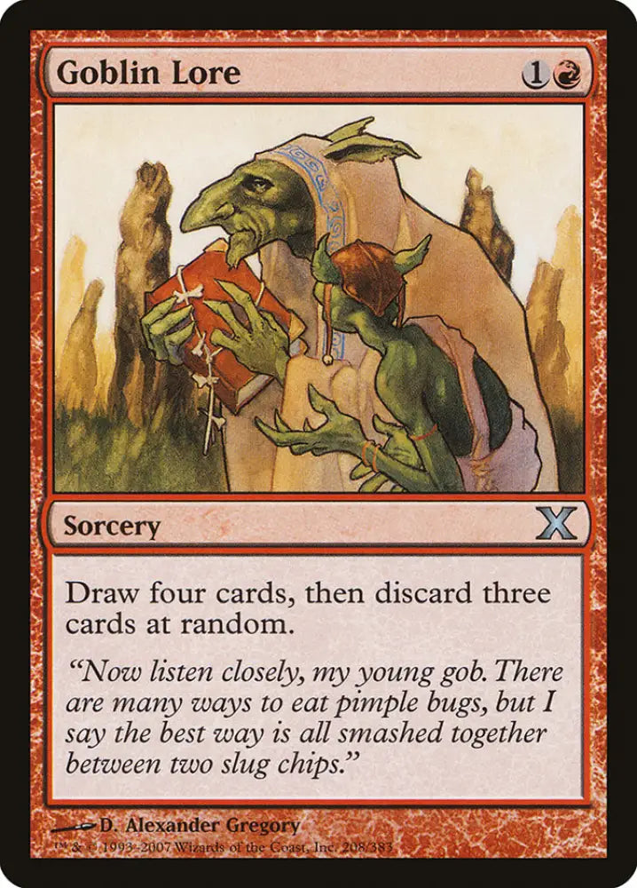 Goblin Lore [Tenth Edition] - MTG Single