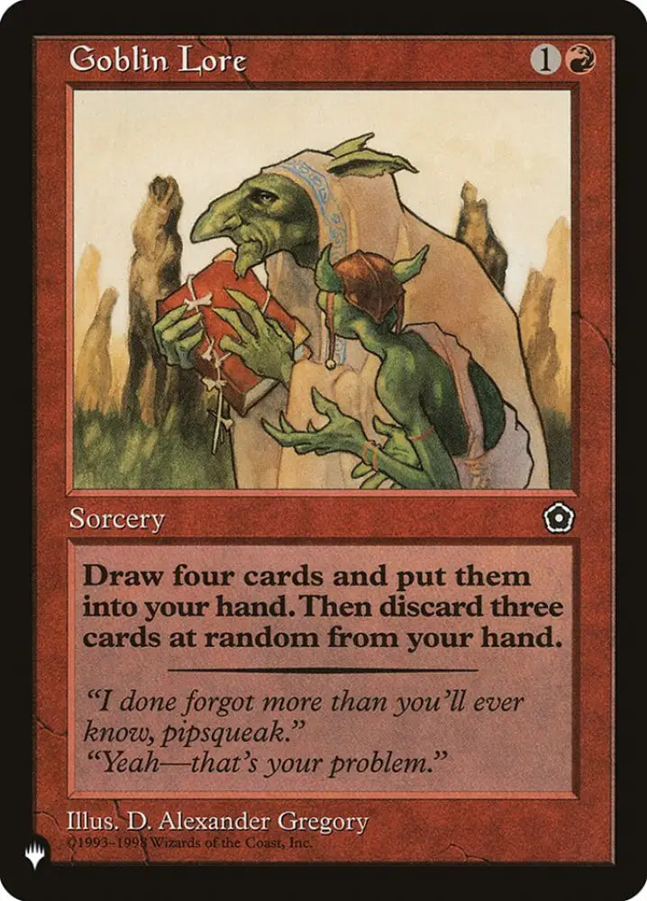 Goblin Lore [The List] - MTG Single