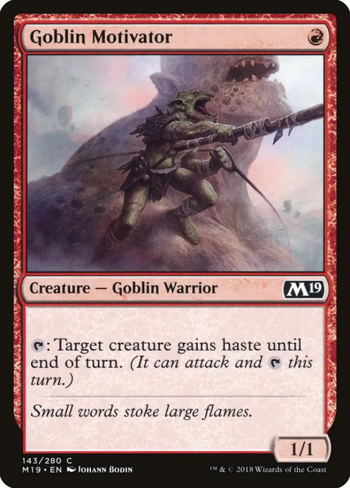 Goblin Motivator [Core Set 2019] - MTG Single