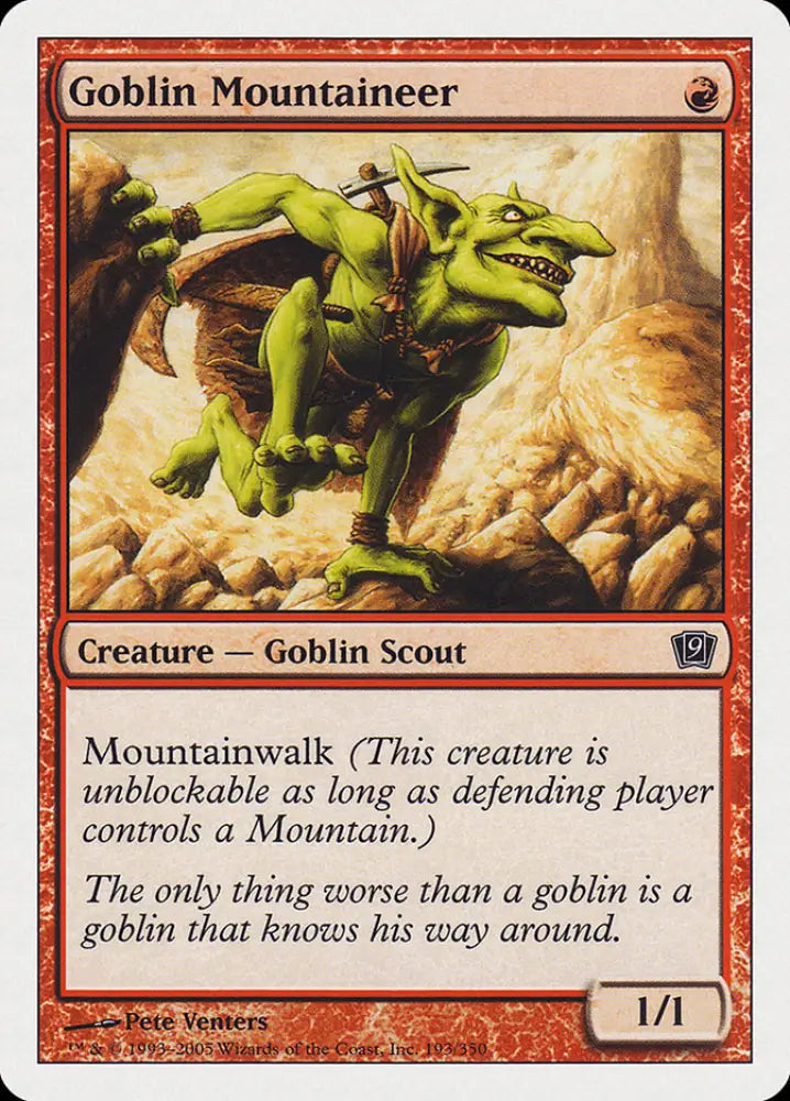Goblin Mountaineer [Ninth Edition] - MTG Single